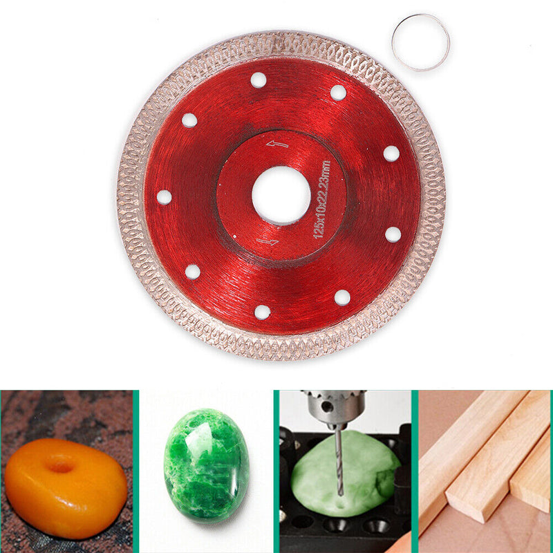 Diamond Saw Blades Wood Cutting Wheel Disk for Tile Ceramic (Red 125mm) Newly