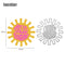 Snowvirtuos 2pcs Sunshine DIY Cutting Tools Stencil Scrapbook Embossing Pa