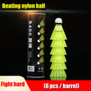 6pcs Nylon Badminton Balls Outdoor Sport Entertainment Training Shuttlecock