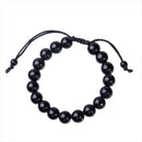 Jewelry Black Obsidian Bracelet Body Cleansing Reiki Crystal Healing Stone