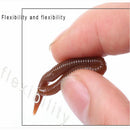 7.5cm Trout Tackle Bass Worm Red Baits  EarthWorm Fishing Lure bloodworm