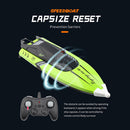 High Speed RC Speedboat 2.4GHz Water Cooling Ship with 2 Battery (Green)