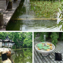 Solar Panel Kit Fountain Pool Pond Outdoor Garden Water Decor Submersible B7P0