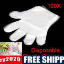 100 Disposable PE Garden Home Restaurant BBQ Plastic Multifuction Gloves