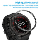 Stainless Steel Bezel Case Cover Bumper Ring (For Garmin Fenix 7X Black) Newly