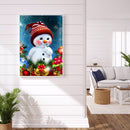Diamond Painting Red Cheeks Snowman Full Round Wall Picture DIY Set 30x40cm