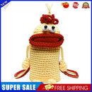 Cartoon Mobile Phone Handbag Sausage Mouth Crochet Crossbody Bag (Yellow)
