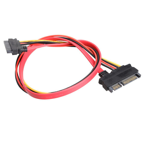 22 Pin Male to Female 7+15 Pin SATA Power Combo Expansion Data Cable 4