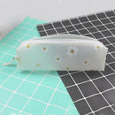Color Cute Pencil Box Pencil Bag Daisy Pencil Case Pen Storage Bag Transparent