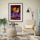 Mosaic 5D Diamond Full Painting DIY Drill Moonlight Sand Beach Round Kit Newly