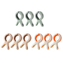 3pcs Beach Towel Clips Laundry Quilt Clamp Clothes Pins Drying Rack (Green)