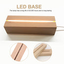 Rectangle Display Pedestal Night Lighted Base Durable Stand (Warm Light)