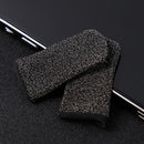 2pcs 24-Stitch Mobile Game Finger Cover Sweat Proof Anti-Skid (Black )