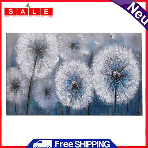 Dandelion Abstract Oil Paint By Numbers Hand Painted Wall Art Craft Home Decor