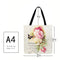 SoeHong Floral and Butterfly Shopping Bag, Large Capacity, 40