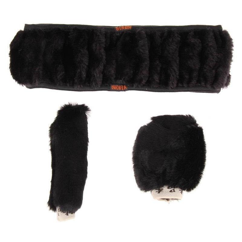Car 3 pies set Hand Brake & Gear Shift Cover Set & Steering Wheel Covers