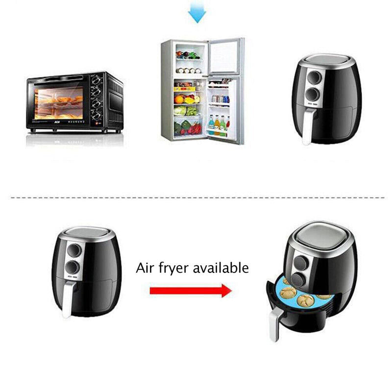 7-Cavity Air Fryer Molds Silicone Cupcake Muffin DIY Baking Mould Pastry Pa