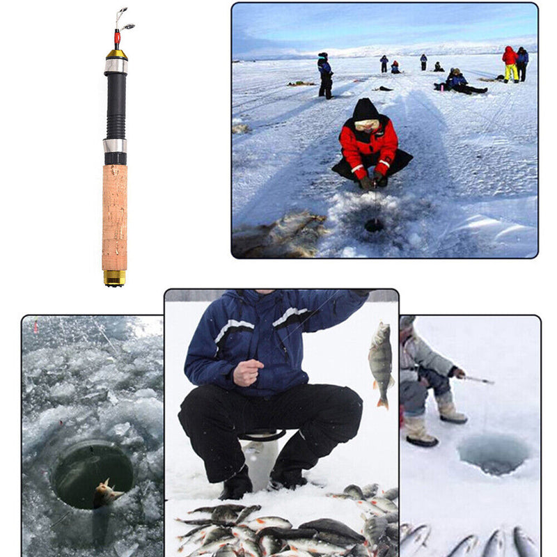 60cm Portable Ice Fishing Rod Outdoor Angling Telescopic Winter Fishing Pole