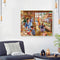 Hand Painted on Canvas DIY Dessert Market Oil Paint By Numbers Drawing Kit Craft