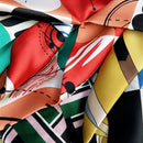 Gifts Hair Tie Band Women Elegant Neck Scarf Silk Feel Satin Head Neck Long