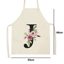 Kitchen Apron Household Cleaning Cooking Letter Baking Pinafore (2 68x55cm)