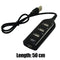 4 Port USB 2.0 Hub w/ 1.6-Foot Cable for PC Flash Drive Mobile HDD (Black)