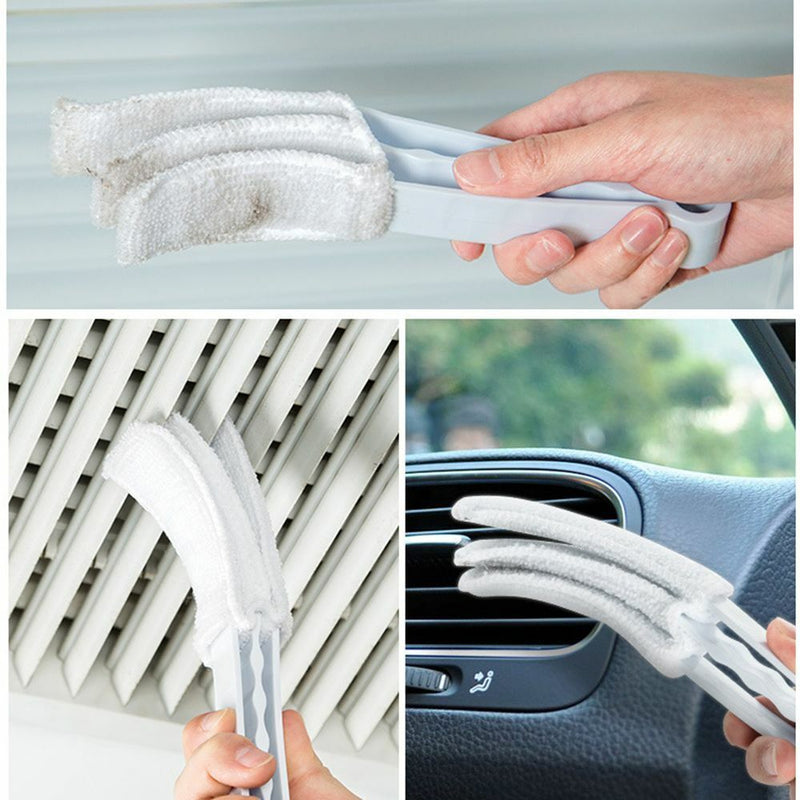 Duster Microfiber Household Removable Venetian Window Blind Cleaner Brush Clip