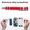 8 in 1 Multiuse Precision Pen Screwdriver Hand Repair Tools Kit (Red) Newly