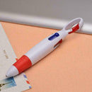 Cartoon Keychain Ballpoint Pen 4 Color Press Carabiner Pen D8R0 K4J1