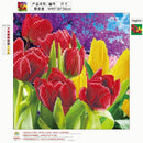 Tulip 5D Diamond Embroidery DIY Craft Painting Cross Stitch Mosaic Decor Newly