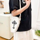 #A Gothic Crossbody Bags Coffin Shape Fashion Messenger Pouch Small for Women Gi