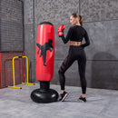 1.6m Inflatable Boxing Training Pillar Standing Water Base Tumbler Punching Bag