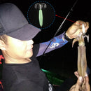 12-Claw Plastic Luminous Squid Hooks Glow In Dark Octopus Fishing Accessories