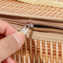 Cooler Bags Woven Lid and Handle Rattan Bag Waterproof Wicker Picnic Basket