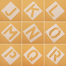 Decorative Layering Stencils Alphabet Number  Embossing Template Scrapbooking