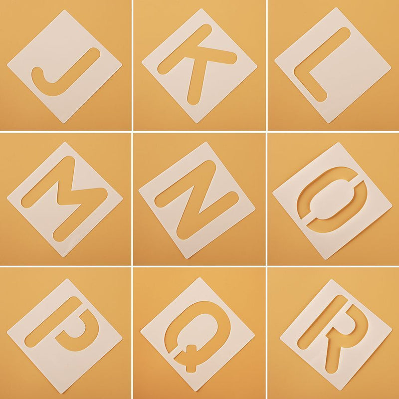 Decorative Layering Stencils Alphabet Number  Embossing Template Scrapbooking