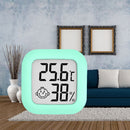 Mini Thermometer Digital LCD Temperature Humidity Meter Hygrometer (Green)
