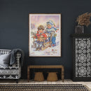 Paint By Numbers Kit DIY Two Kids Colouring Oil Art Picture Home Ornaments