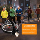 T6 LED Headlight 5W 3 USB Mode Rechargeable Zoomable Headlamp Torch with Battery