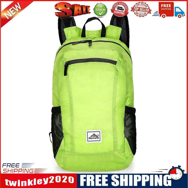 20L Large Waterproof Folding Climbing Backpack Bags Travel Rucksack (Green)