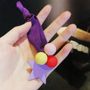 Scrunchie Rubber Bands Women Ponytail Holder Headwear Star Pompom Hair Rope