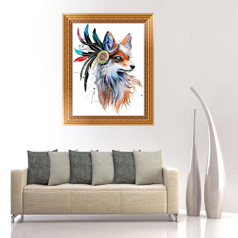 DIY 5D Diamond Embroidery Painting Fox Cross Stitch Craft Home Decor