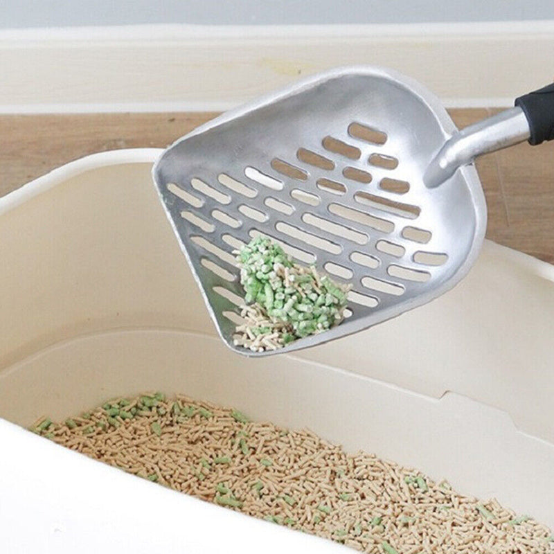 Aluminum Alloy Pet Cat Dog Metal Litter Scoop Shovel Sand Waste Cleaning To