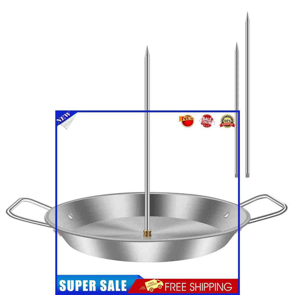Stainless Steel Roasting Meat Spit Vertical Skewer BBQ Tools Grilling Rack