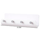 U Shape Multifunction Storage Hook Plastic Key Rack Wall Hanger (White) Newly
