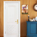 Home Weatherproof Retro Chic Sexy Beauty Sign Iron Painting Drawing (A)