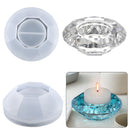 Candle Holder Molds Crystal Candlestick Mould for Epoxy Casting (White)