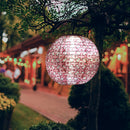 LED Solar Lamp Waterproof Painting Lantern Hanging Light Festival Decor (A)