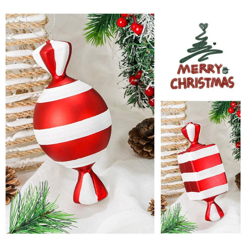 15cm Candy Pendant PVC Artificial Lollipops Christmas Tree Hanging Ornament (E)