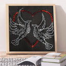 5D DIY Fluorescent Diamond Painting Pigeon Cross Stitch Embroidery Mosaic